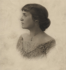 Young Lillian in profile