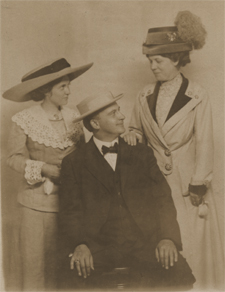 Lillian and Ed and Lillian's mother, Cora Dobbs