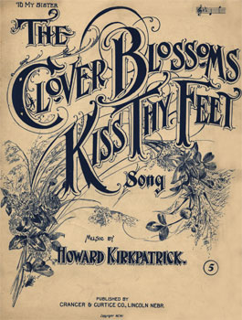Clover Blossoms Kiss Thy Feet