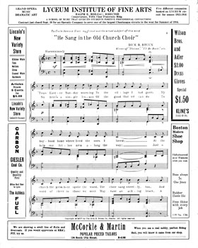 He Sang in the Old Church Choir