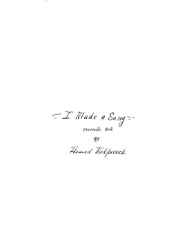 I Made a Song