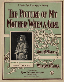 The Picture of My Mother When a Girl