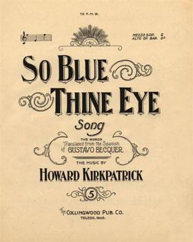 So Blue Thine Eye