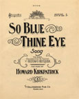 So Blue Thine Eye