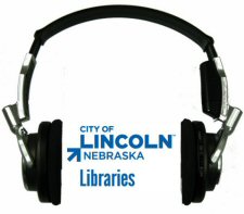 City of Lincoln, Nebraska - Libraries - logo with headphones