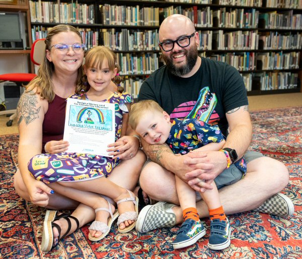 photo of Hazel and her family